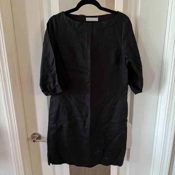 Studio 412 Linen Shift Dress Size Small Color Black - Picture 2 of 5